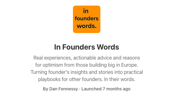In Founder's Words - Dan Fennesey